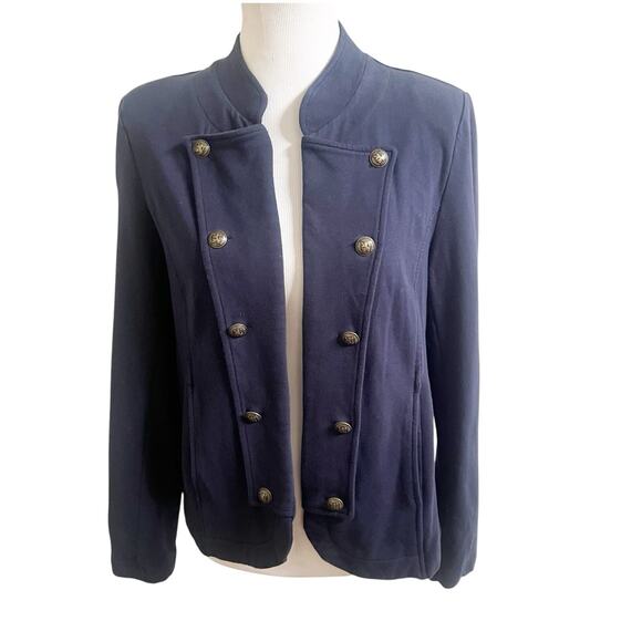 Tommy Hilfiger Military Style Women’s Soft Shell Jacket Gold Buttons Size Large - Picture 1 of 10
